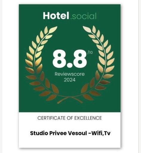 Studio Privee Vesoul -Wifi,Tv,Clim,Parking Gratuit Dış mekan fotoğraf